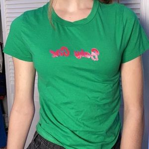 Cropped Green Tee